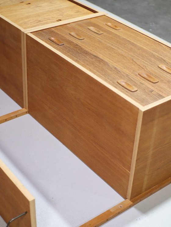 Image 1 of Preben Sørensen wall system oak bookcase Danish