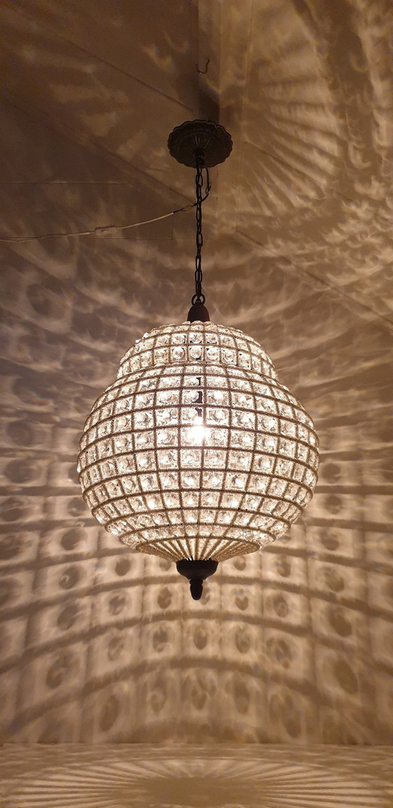Grote Zeldzame Empire Stijl Kasbah Hanglamp Kristal – Hanglampen, Metal, Crystal (photo 5 of 26)