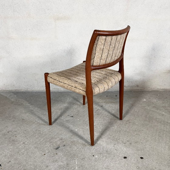 Image 1 of 4x chaises de salle à manger modèle 80 par Niels O. Møller