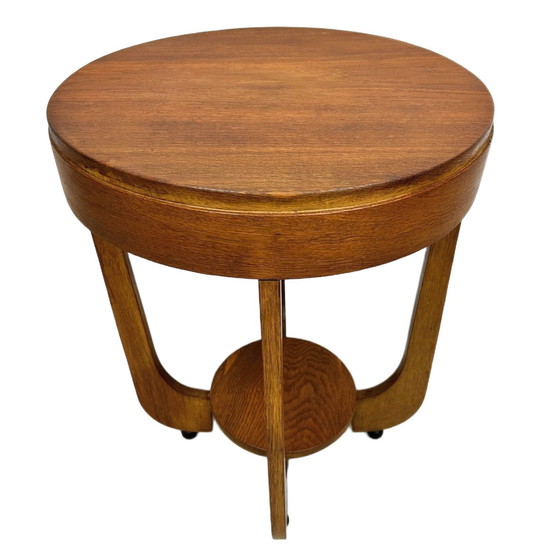 Image 1 of Vintage side table Amsterdam School Art Deco 1930s