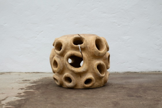 Image 1 of Siège sculptural en chêne