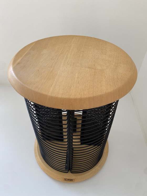Image 1 of Vintage Techpoint rotating CD rack in Memphis style - 1980s