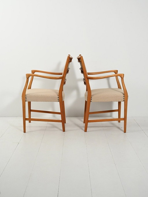 Coppia di sedie in teak “Futura” di David Rosén