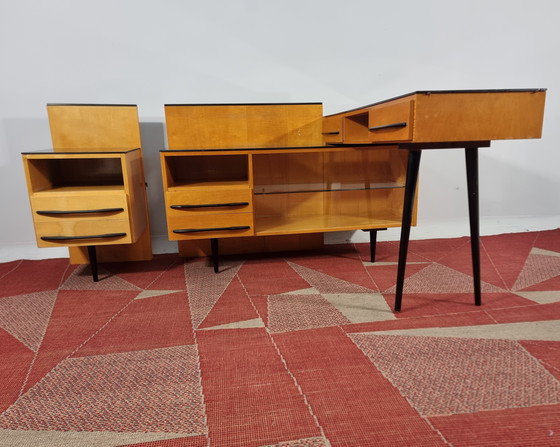 Image 1 of Desk by Mojmir Pozar for Up Závody, 1960s, Set of 2