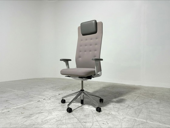 Poltrona direzionale Vitra ID Trim L - Antonio Citterio - Condizioni perfette - Poggiatesta e alluminio (photo 3 of 7)