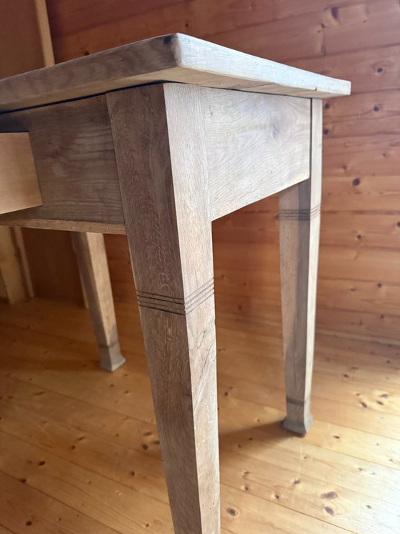 Tisch mit Schublade antik Eiche, Esstische, Holz, Braun (Foto 7 von 14)