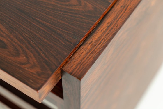 Rare double-sided “Vario” desk by Werner Wölfer for V-Form (Belgium, 1960s)., V Form, Wood, Brown, Vintage (photo 17 of 24)