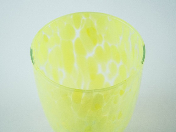 Image 1 of Lemon-coloured glass vase, Danish design, 1970s, made in Denmark