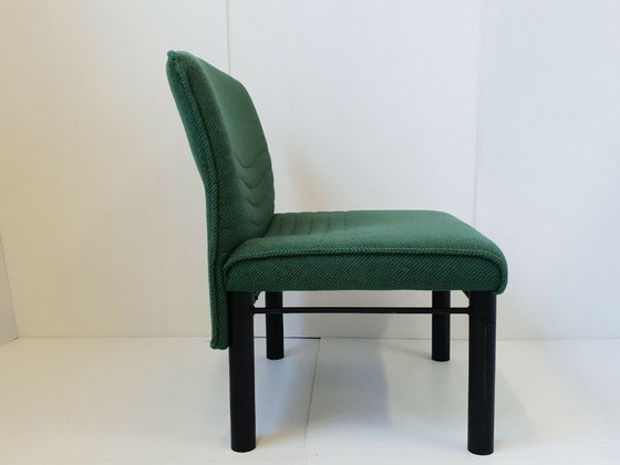 Image 1 of Vintage fauteuil uit de jaren 80 van wol en staal, model C