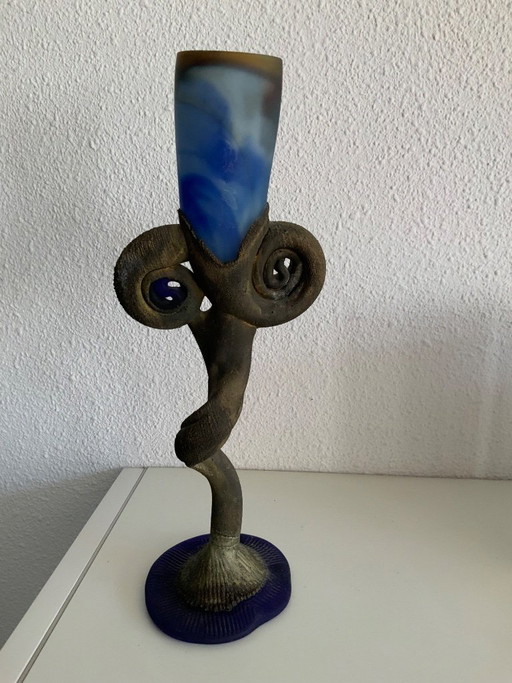 Scultura/Vaso Art Déco – decoratieve objecten, Bronze, Ceramic