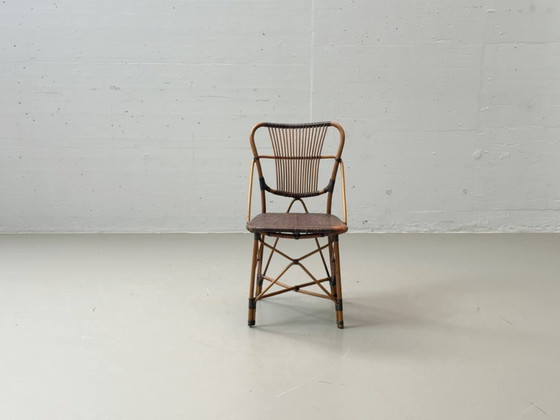 Image 1 of Set of 2 vintage designer chairs by Yuzuru Yamakawa made of bamboo