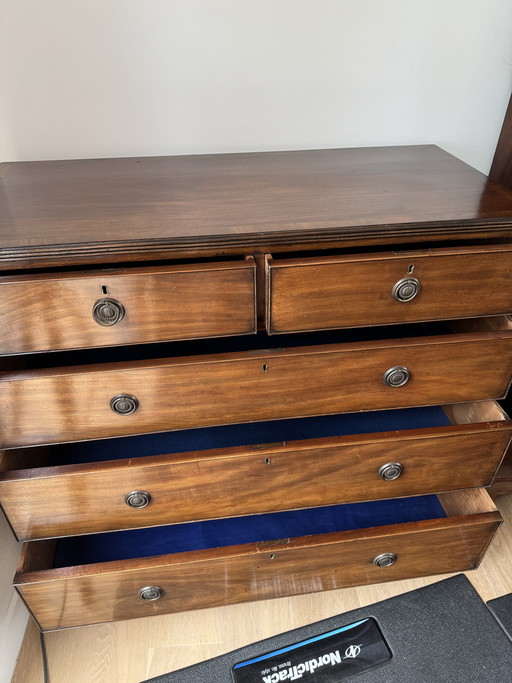 Antike englische Kommode/Schrank – Stil Georg III. – Mahagoni