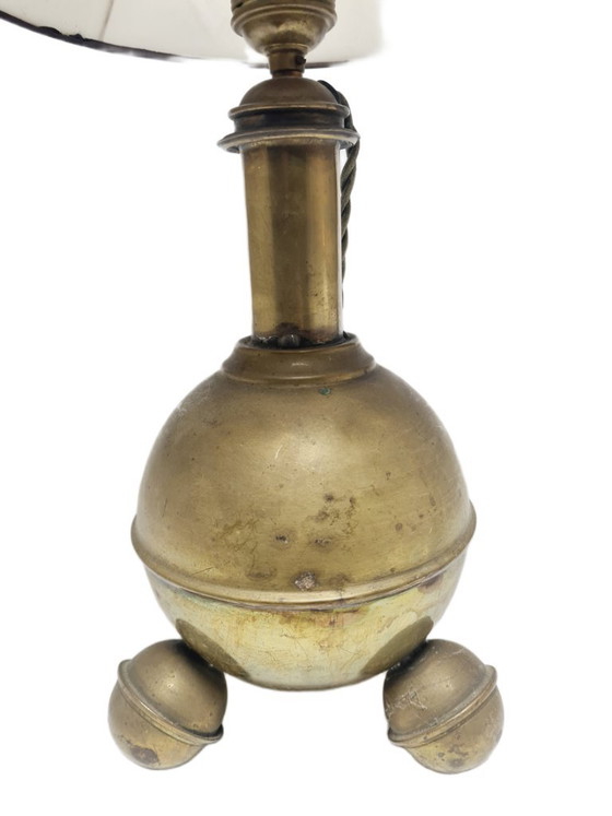 Art Deco Bedside Lamp, Belgium, 1930s – Table lamps, Metal, Brass (photo 4 of 17)