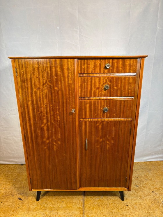 Image 1 of Mid Century Retro Teak Gentleman’s / Bachelor Wardrobe by Austinsuite (Circa 1960  A stunning mid century modern gentleman’s (or