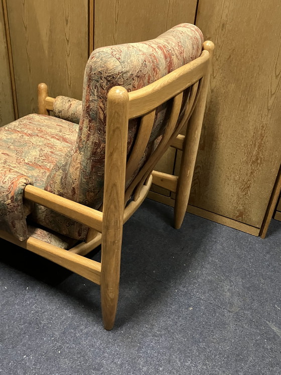 Image 1 of Fauteuil eikenhout vintage - clubzetel - poltrona