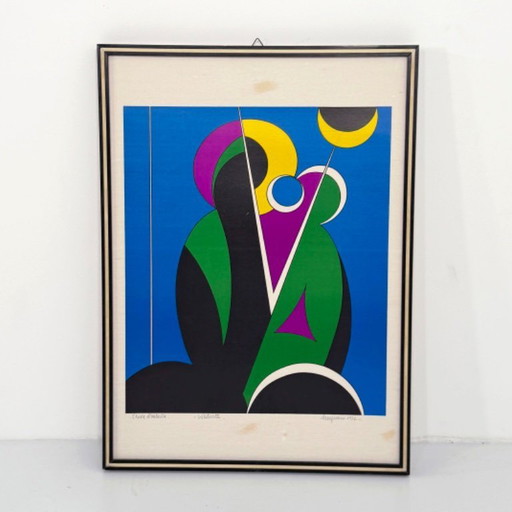 Litografía Natività de Corrado Cicognani, años 70