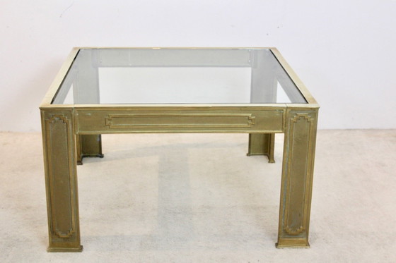 Paire de Tables d'appoint brutalistes en bronze coulé par Peter van Heeck, Verre, Industrieel (photo 10 sur 12)