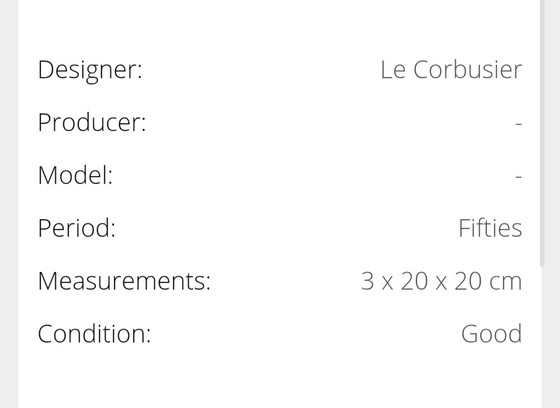 Image 1 of Le Corbusier: vide poche