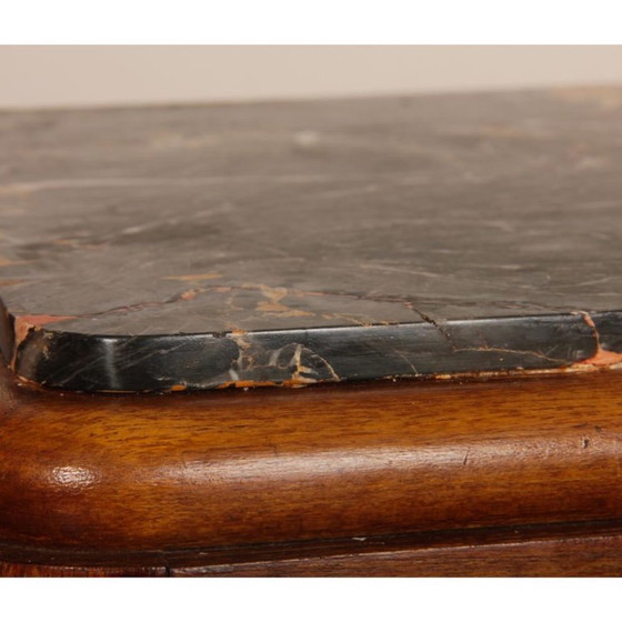 Coppia di Comodini in noce e marmo degli anni '40, Legno, Marrone (foto 8 di 10)