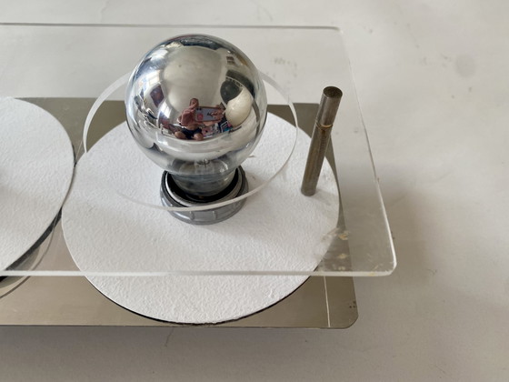 Disco 2 wall light by Jocelyne Trocmé – oxar, Metal, Plexiglass (photo 5 of 6)