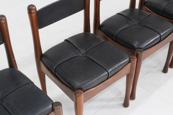 Bernini Vintage Italian Dining Chairs by Silvio Coppola, Set of 6 – Dining tables, Leather (photo 9 of 10)