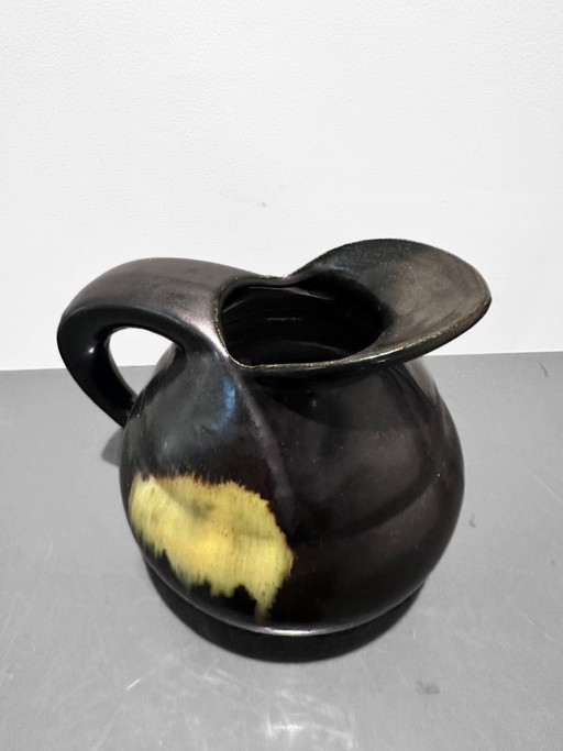 Art Deco Glazed Vase from Faiencerie Thulin, Belgium, 1930s