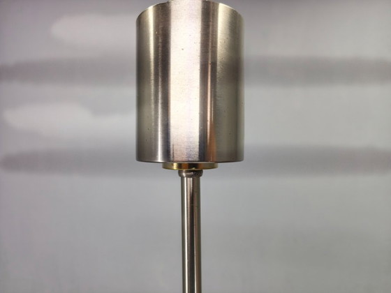 Image 1 of Space Age UFO Chandelier, Metal and Glass, Czechoslovakia 1970s