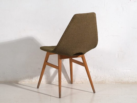 Sedia Vintage Imbottita in Lana Naturale (c.1960) – Poltrone, Wool (photo 32 of 35)