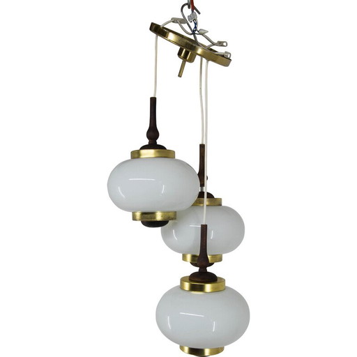 Mid-century chandelier by Polam Bielsko, Poland 1970s