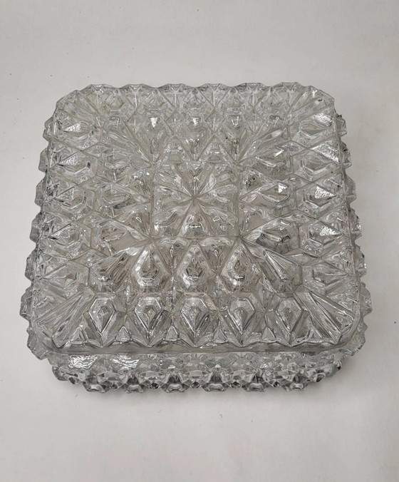 Plafoniera / Applique da parete Glashutte Limburg anni '60 – Glashütte Limburg, Plafoniere, Crystal, Ceramic (photo 6 of 12)