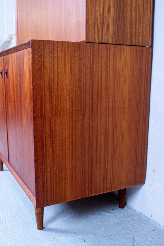 Erik Brouer Segretaria con libreria alta, design danese, metà secolo, teak vintage – Credenze alte, Wood (photo 15 of 17)