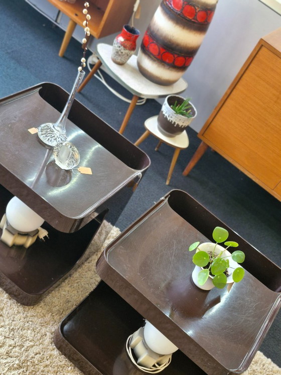 Image 1 of Mesitas auxiliares móviles de la era espacial "Juego" Marcello Siard