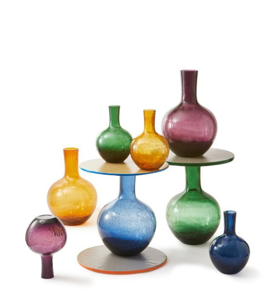 Image 1 of Vase sphérique en verre craquelé Polspotten L