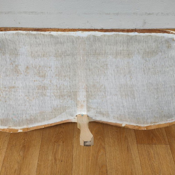 Banc Vintage Brocante Rococo Queen Ann pour Hall et Boudoir – Textile (photo 19 of 20)