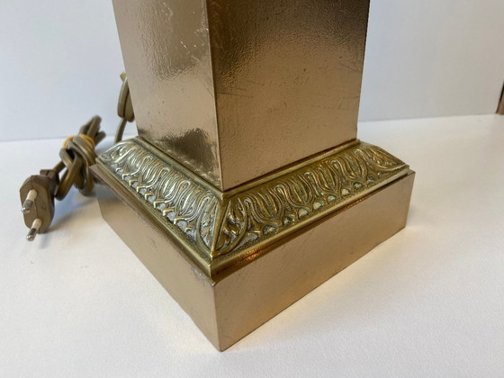 Image 1 of Large CARCEL Lamp in Gilt Bronze & Brass, Early 1800s Empire Period, France, Art