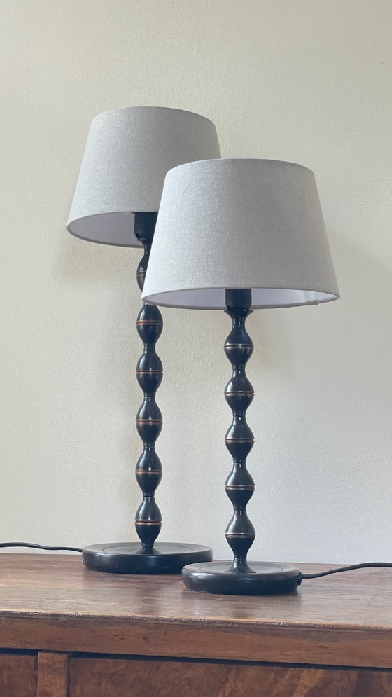 Image 1 of Een paar vintage Ikea spiraallampen