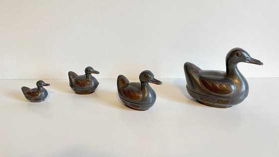 Image 1 of Vintage Duck Family Boxes