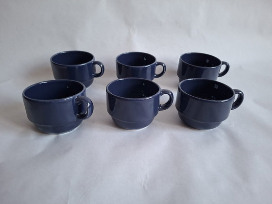 Image 1 of 6 tazze da caffè blu scuro
