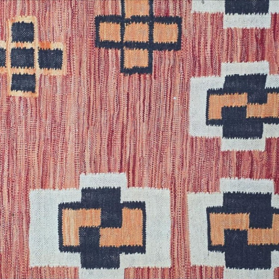 Tapiz tejido a mano estilo Art Déco de André Arbus | Lana sobre algodón | Diseño francés | 102 × 75 pulgadas (photo 9 of 9)