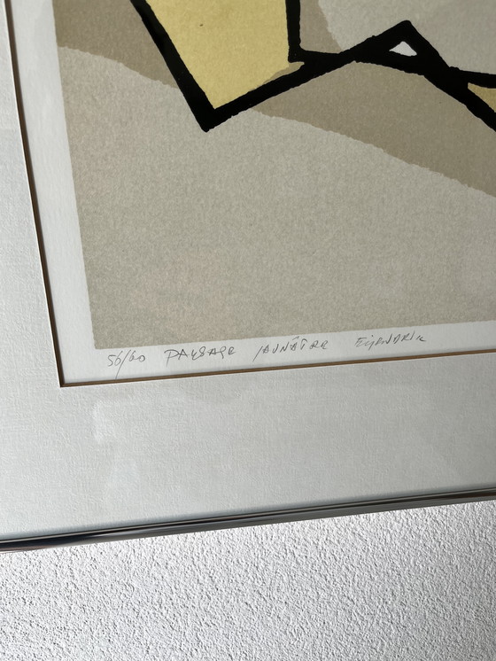 Image 1 of Sérigraphie 'Paysage jaunette' de Fon Klement