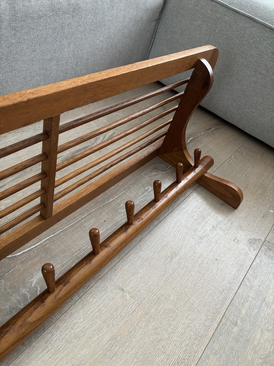 Wooden 'New Amsterdam DH01' wall coat rack Willem van Gelderen for Spectrum, 1950s (photo 5 of 10)