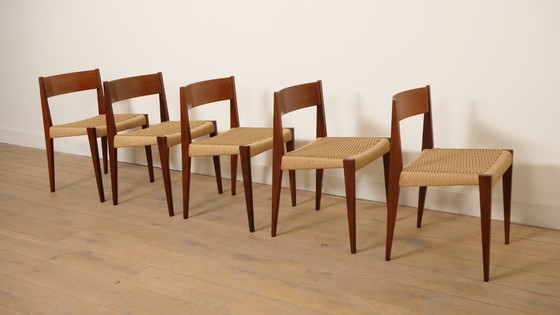 Image 1 of Chaise de salle à manger vintage | Cadovius | Pia | Royal Persiennen | Restaurée