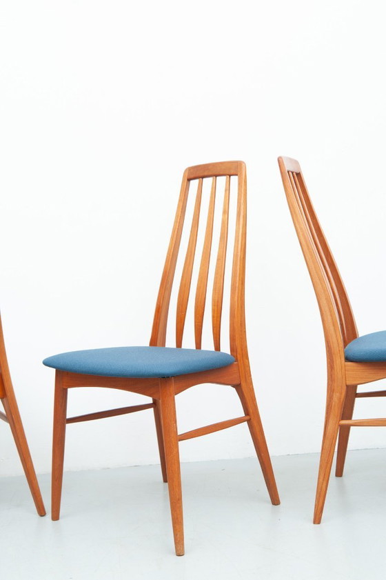 Image 1 of 8x sillas de teca "Eva" de Niels Koefoed para Koefoed Hornslet (años 60)