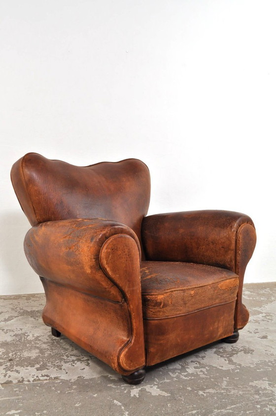 Image 1 of Franse Art Deco clubfauteuil, jaren 30