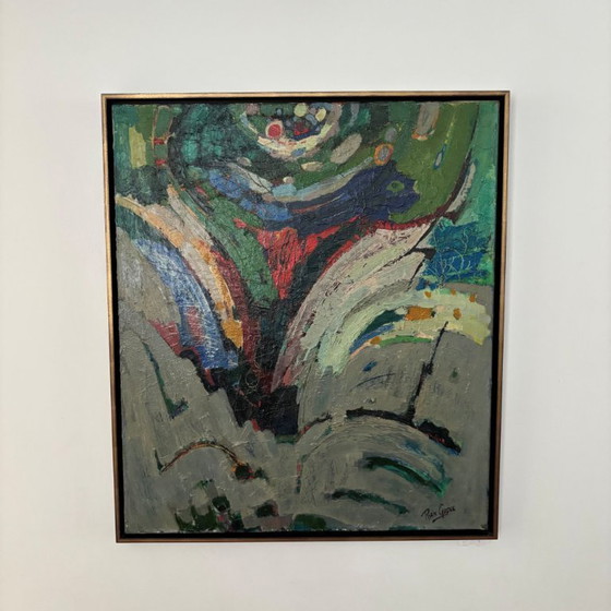 Image 1 of Mid-century abstract composition by Dutch artist Rien Goené (1929 – 2013)