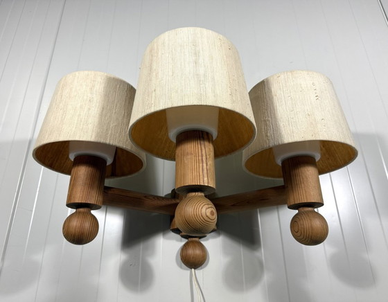 Image 1 of Uno Kristiansson wall lamp Pinus for Luxus Sweden 1970s