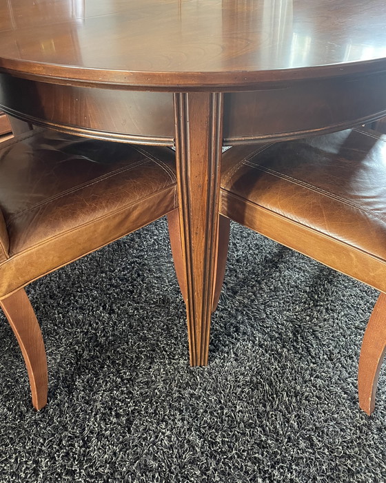 Image 1 of Round dining table 120 cm, extendable to 160 cm. Selva - Luxury furniture Collection: Melodia