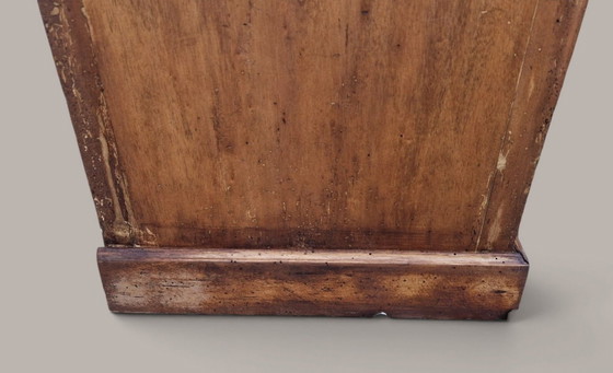 Comodino stile Luigi Filippo - Legno e marmo grigio, Epoca XIX secolo, Comodini, Marrone (foto 15 di 15)