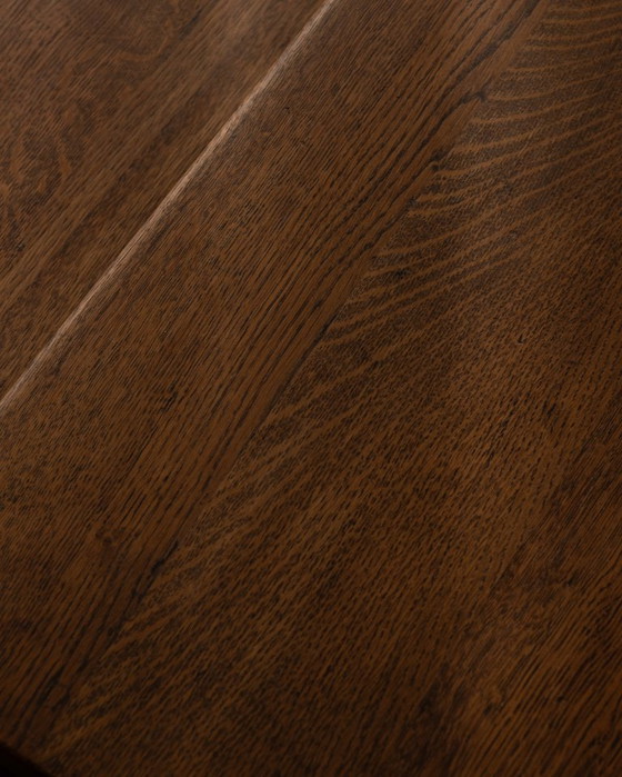 Image 1 of Vintage Brutalist Solid Oak Nesting Tables (Set of 3) – Dutch, 1970s