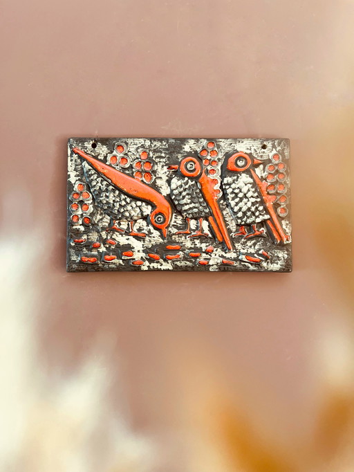 Fat Lava ceramic wall plate